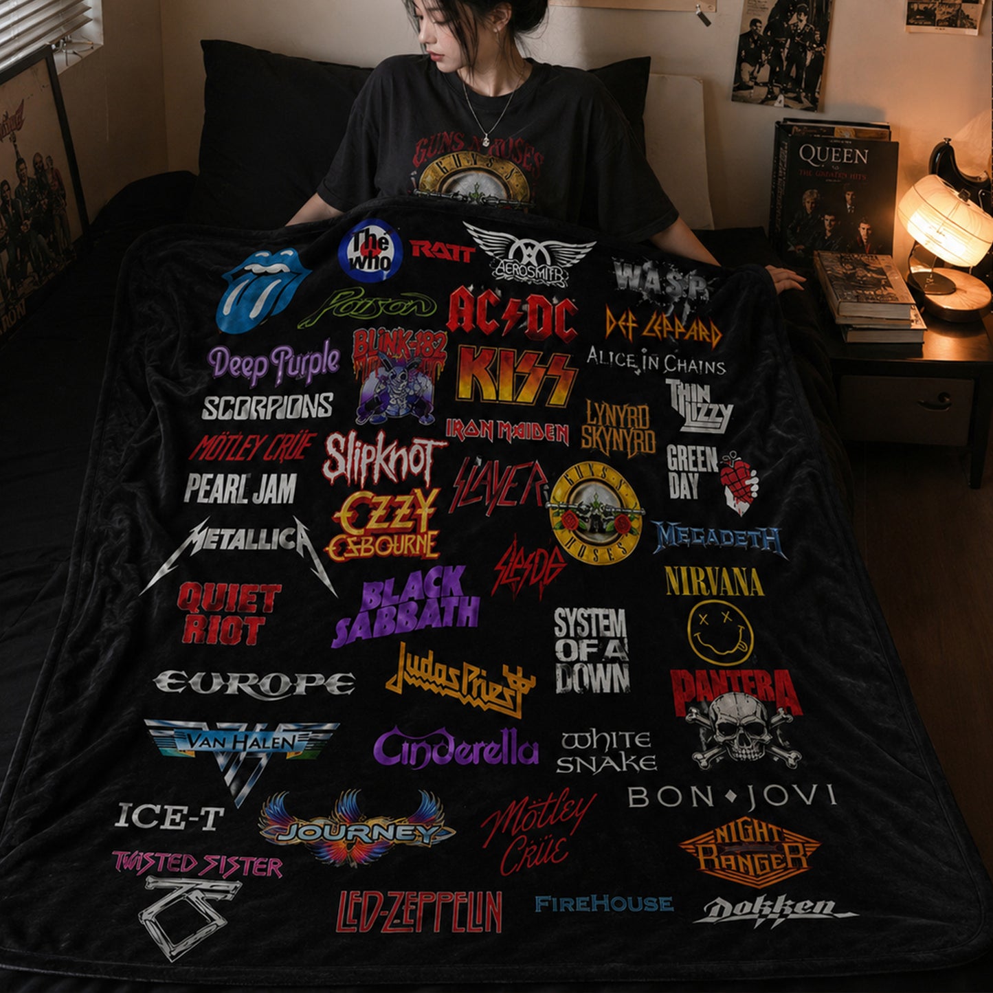 Rock Lovers - Classic Rock Legends Blanket Version 3