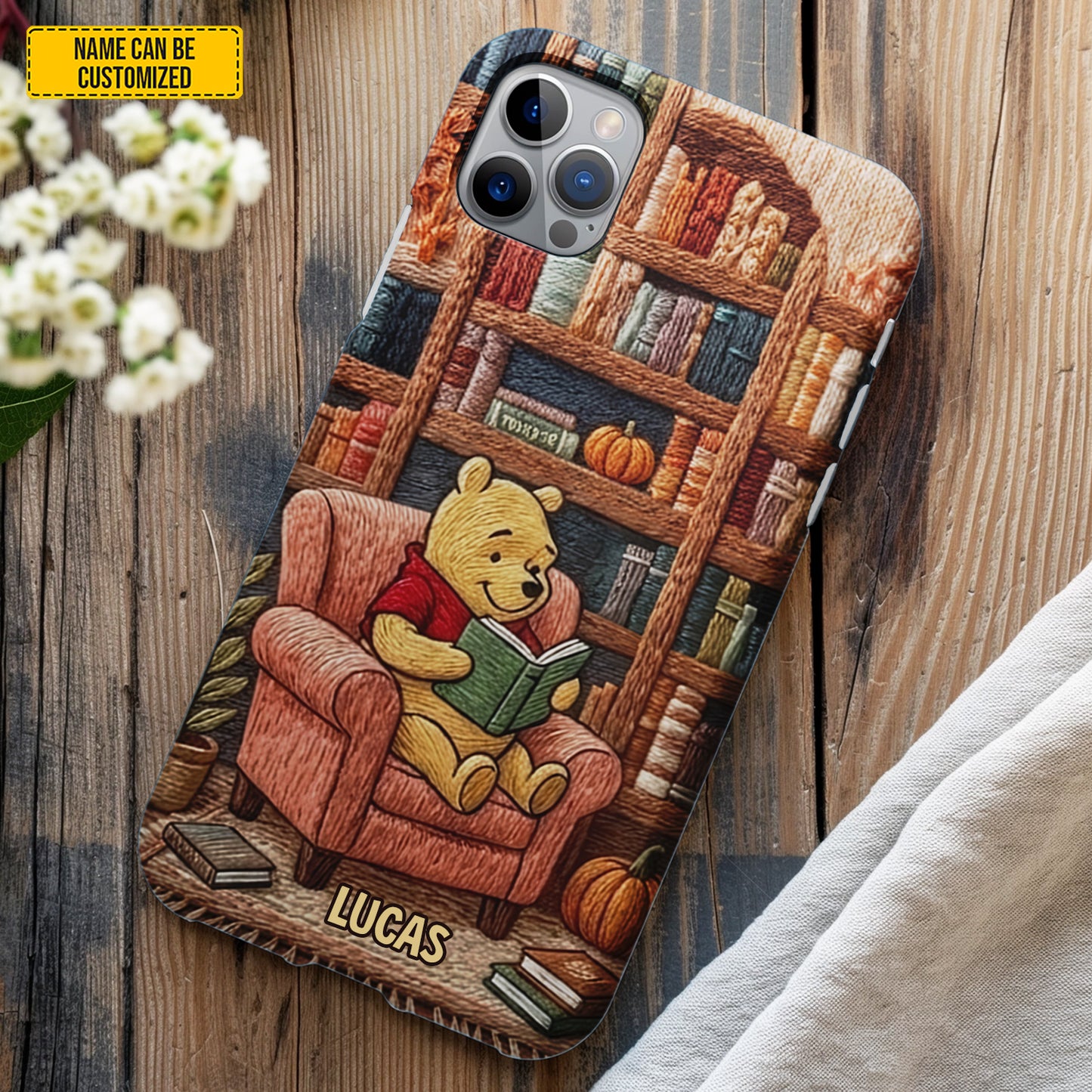 Storytime Bear – Personalized Phone Case