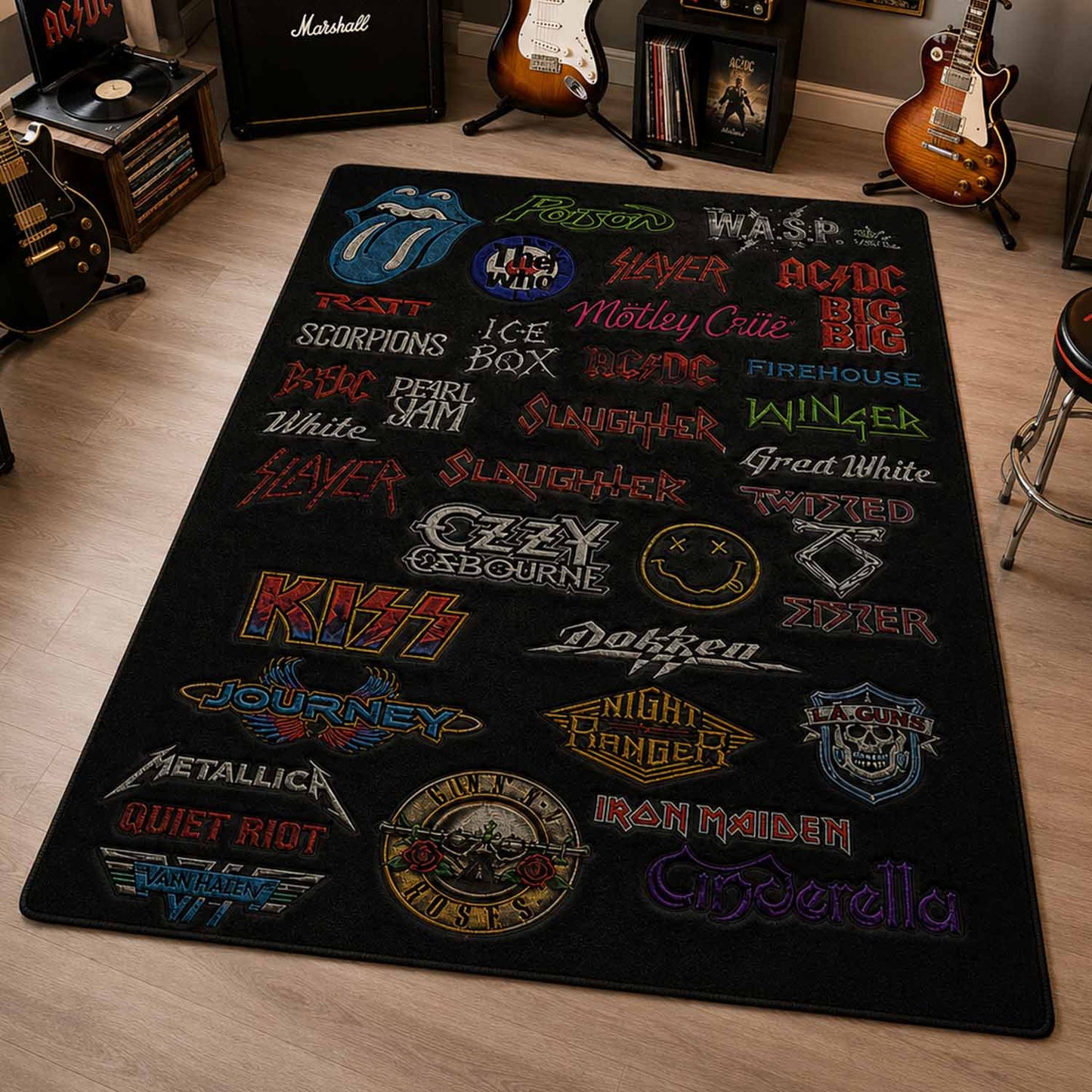 Rock Lovers - Legends Edition Area Rug Version 1