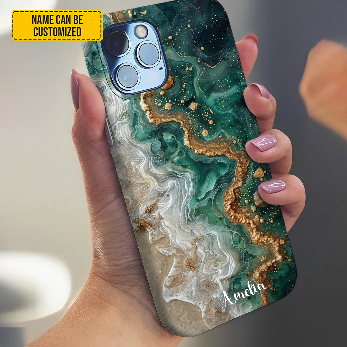 Personalized Ocean Marble Phone Case