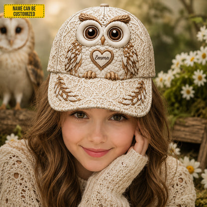 Personalized Cute Owl Classic Cap