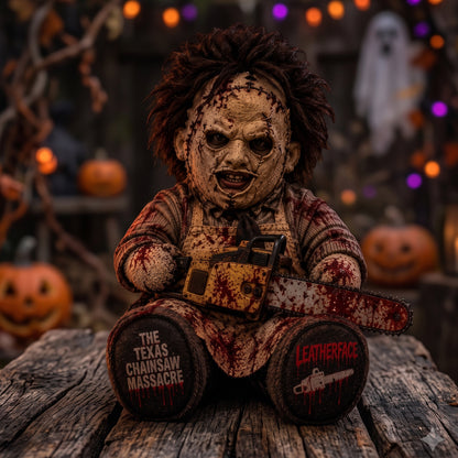 Leatherface Chainsaw Horror Custom Shape Pillow – Creepy Halloween Collector Gift