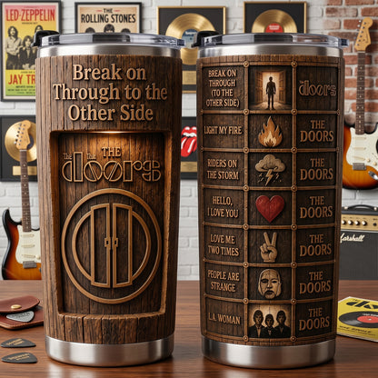 Classic Rock Memories – Vintage The Doors Tumbler Version 18
