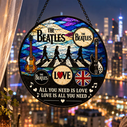 The Beatles Abbey Road Stained Glass Suncatcher