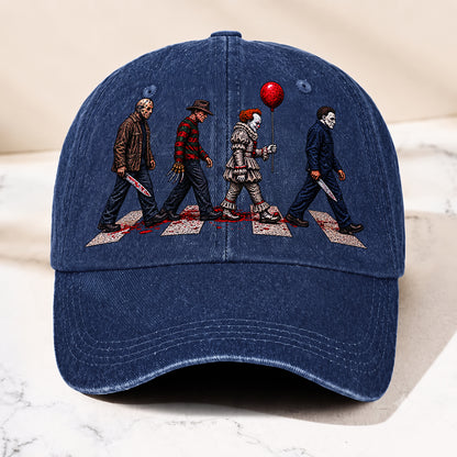 Horror Legends Abbey Road Hat – Classic Slasher Icons Halloween Gift