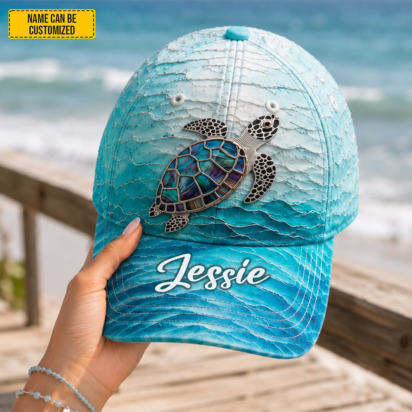 Personalized Sea Turtle Classic Cap