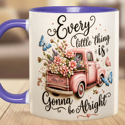 Every Little Thing Is Gonna Be Alright - Truck Accent Mug