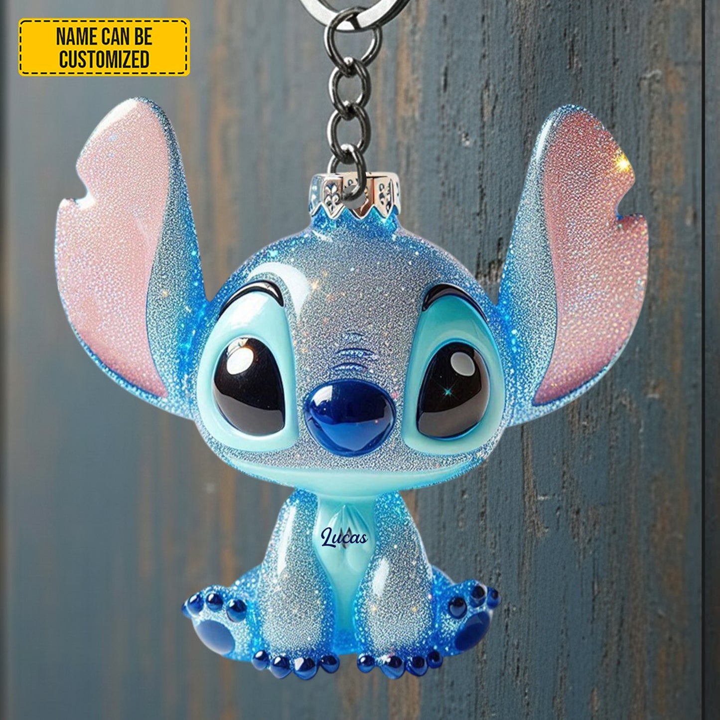 Personalized Cute Ohana Keychain