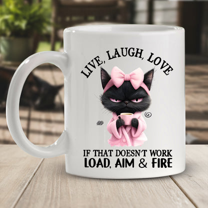 Live, Laugh, Love Animal Funny - Personalized Funny Mug