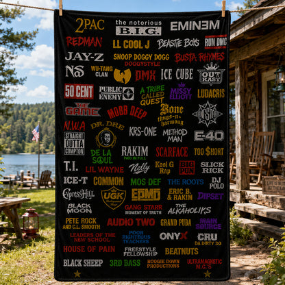 Rap Lovers - Classic Rap Legends Blanket Version 1