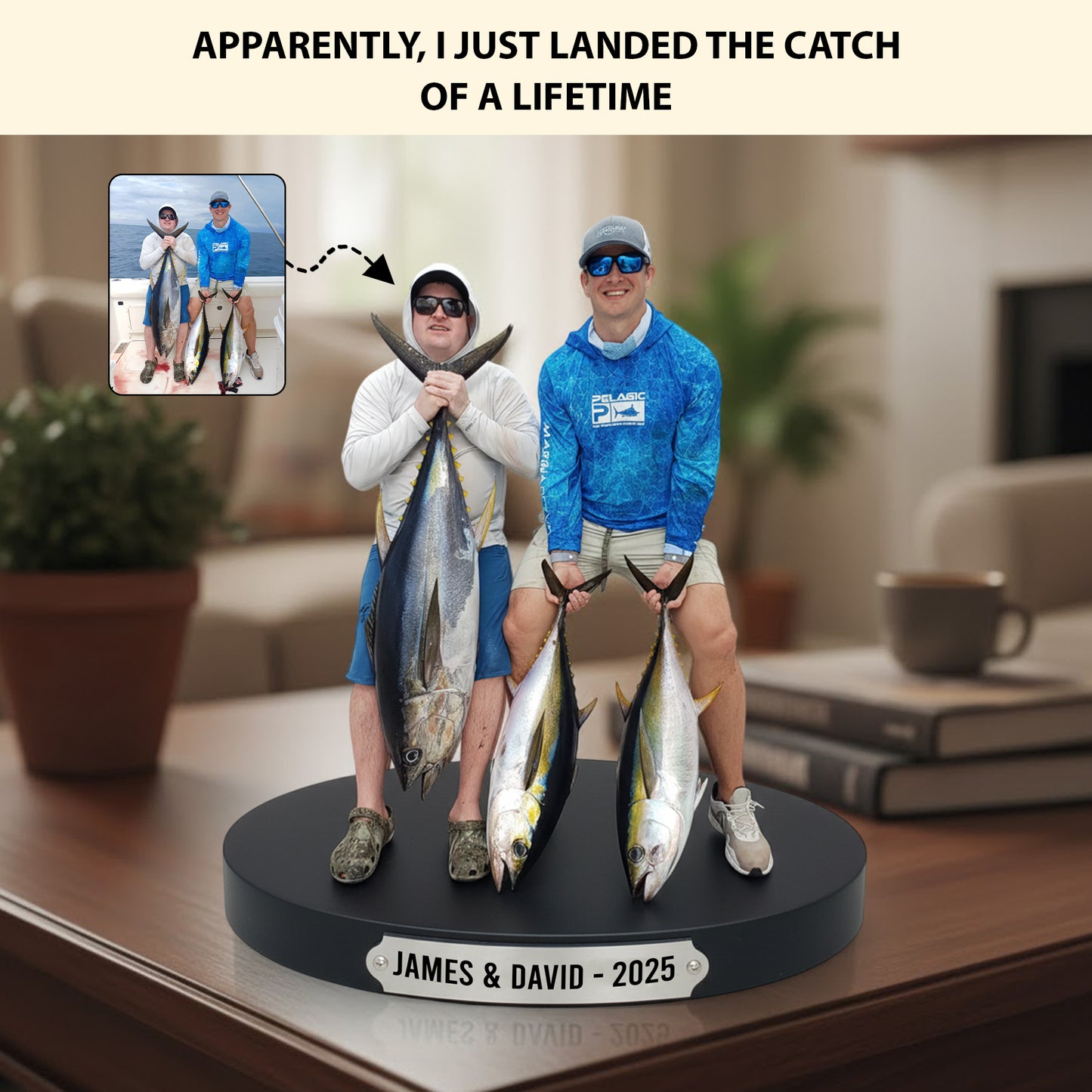 Trophy Fishing Moments – Personalized Photo Acrylic Plaque