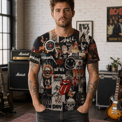 Rock Lover - Classic Legends All Over Print Shirt Version 8