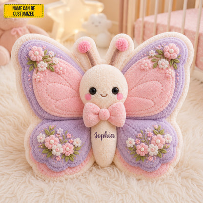 Personalized Adorable Butterfly Shaped Pillow