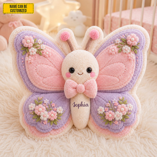Personalized Adorable Butterfly Shaped Pillow