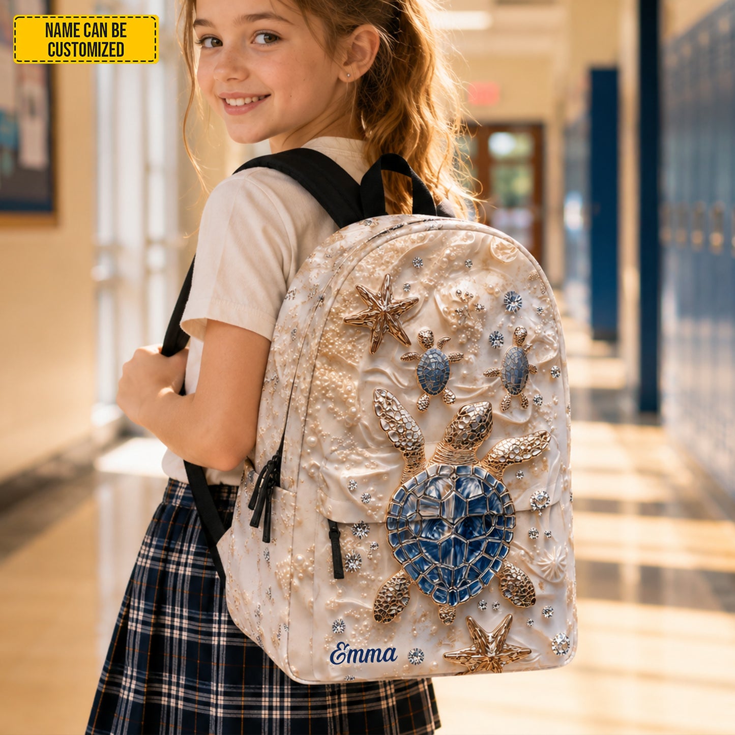 Personalized Sea Turtle - Kids Backpack