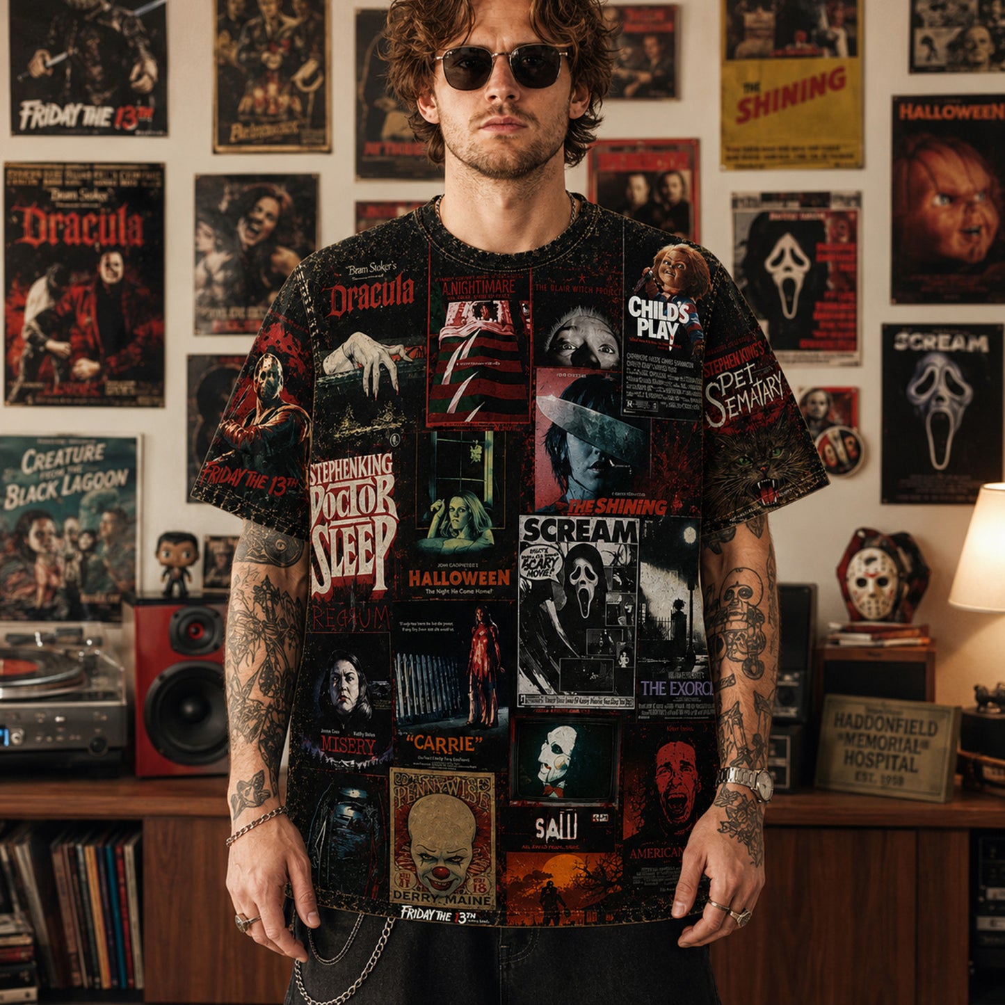 Horror Lover - Classic Legends All Over Print Shirt Version 1