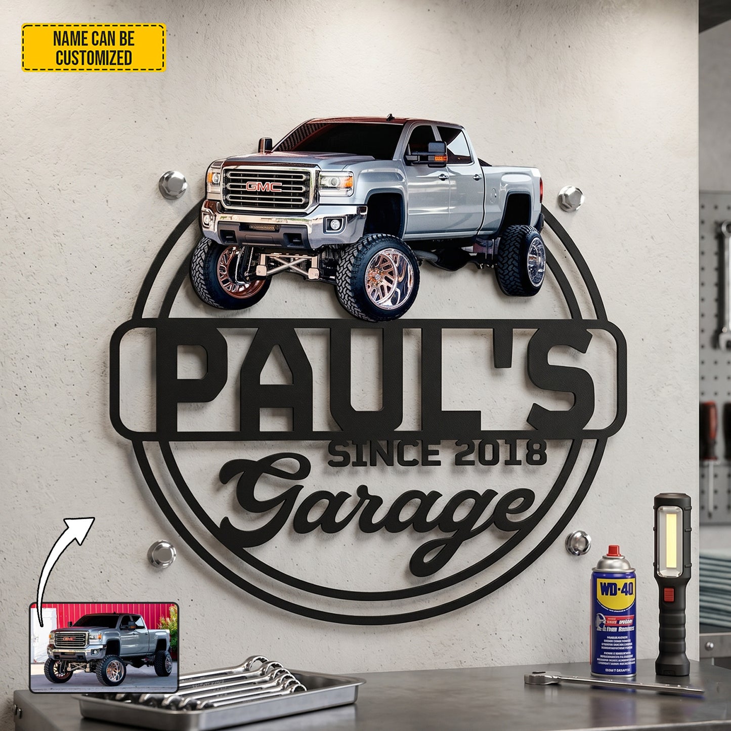 Personalized Custom Photo Classic Car Metal Sign Collection