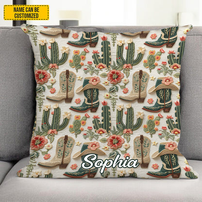 Personalized Western Pillow Cover