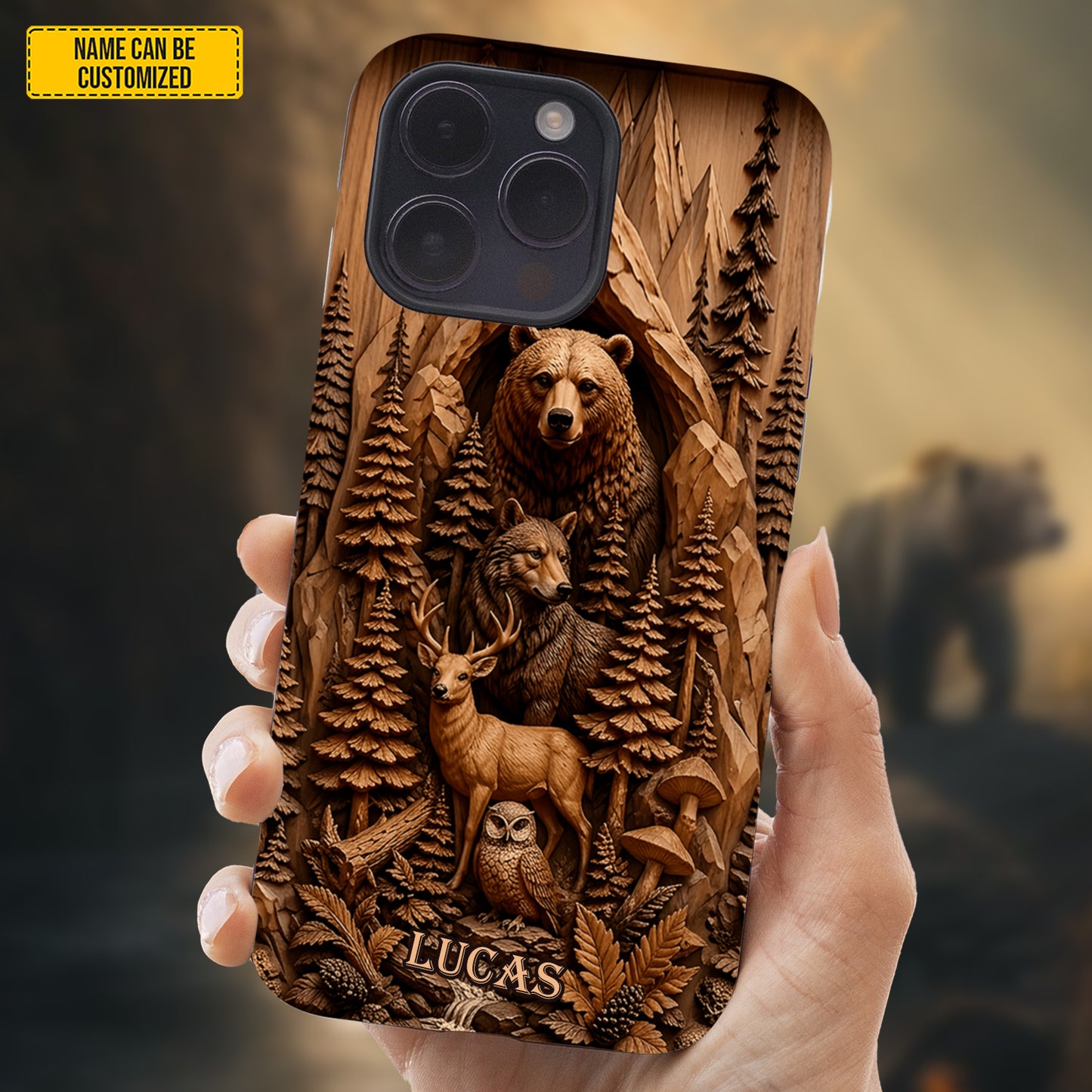 Mountain Forest Animals – Personalized Phone Case