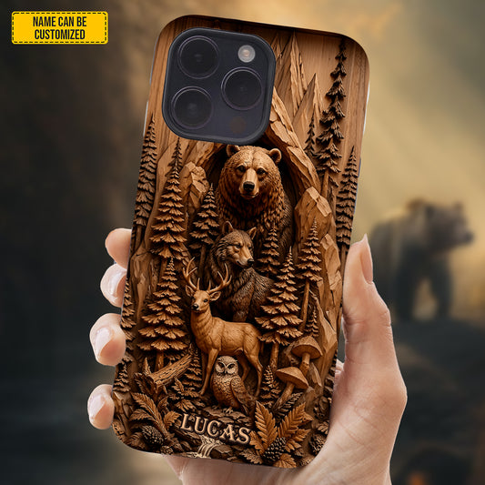 Mountain Forest Animals – Personalized Phone Case
