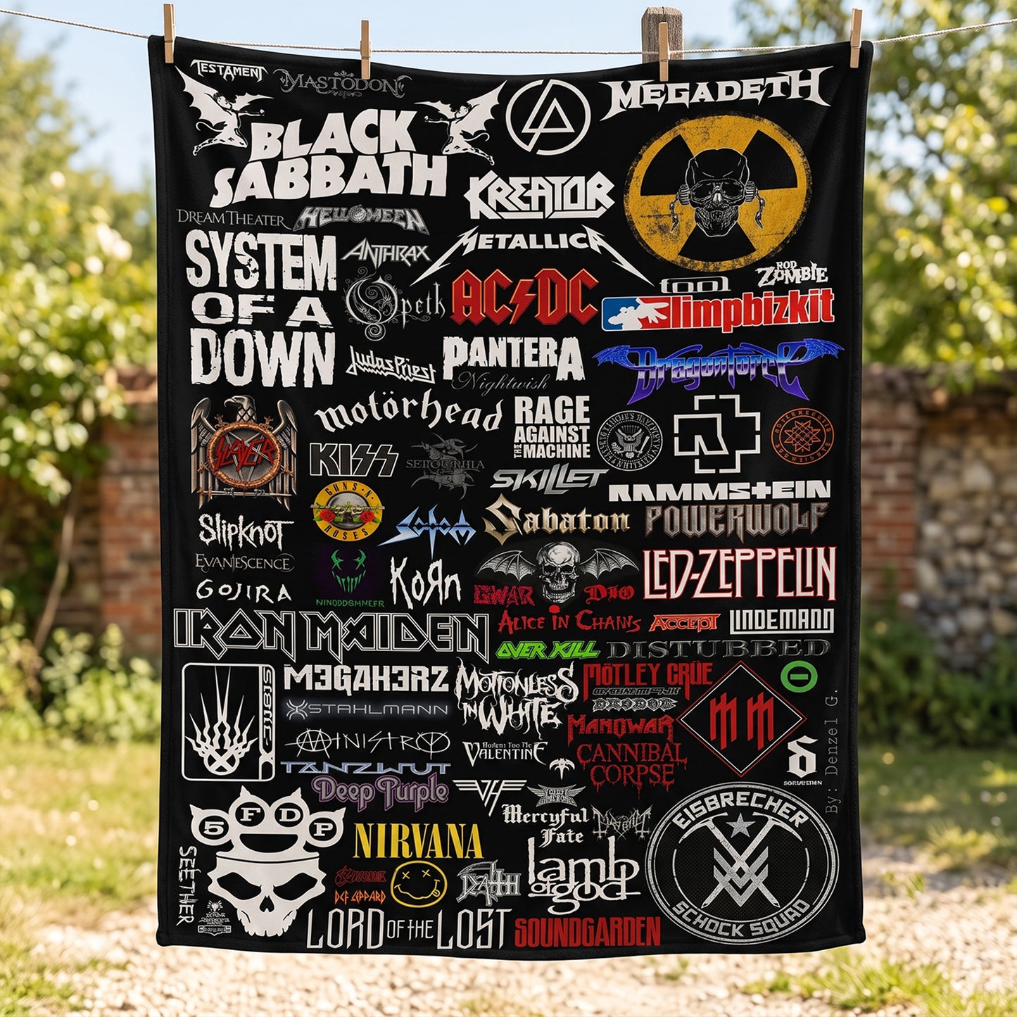 Rock Lovers - Classic Rock Legends Blanket Version 1