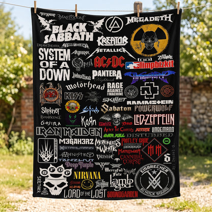 Rock Lovers - Classic Rock Legends Blanket Version 1