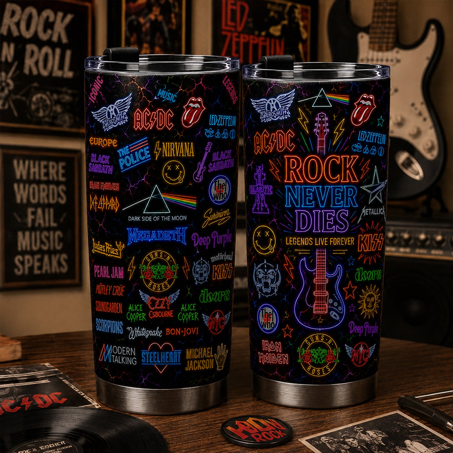 Rock Lovers - Classic Rock Legends Tumbler Version 15