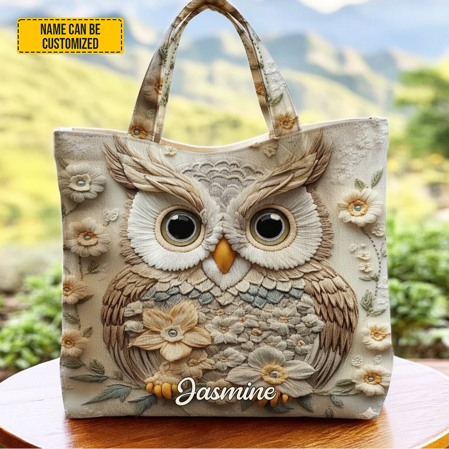 Owl Lover - Personalized Owl Tote Bag