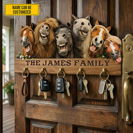 Personalized Horse Farm Key Rack