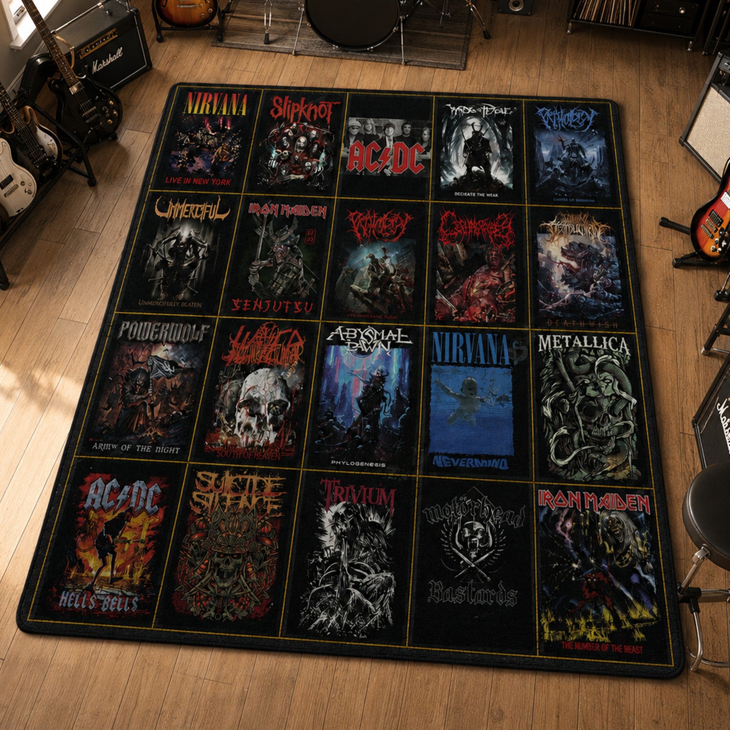 Rock Lovers - Legends Edition Area Rug Version 2