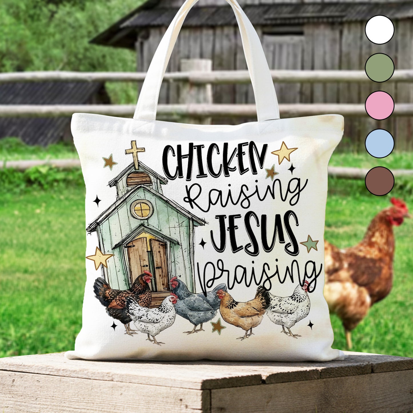 Chicken Raising - Chicken Tote Bag