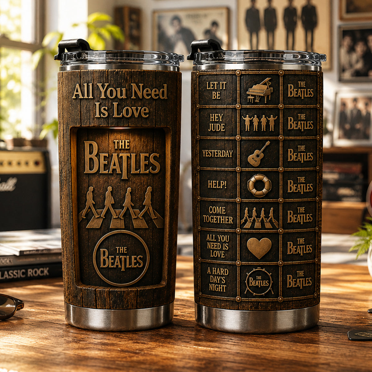 Classic Rock Memories – Vintage The Beatles Tumbler Version 19