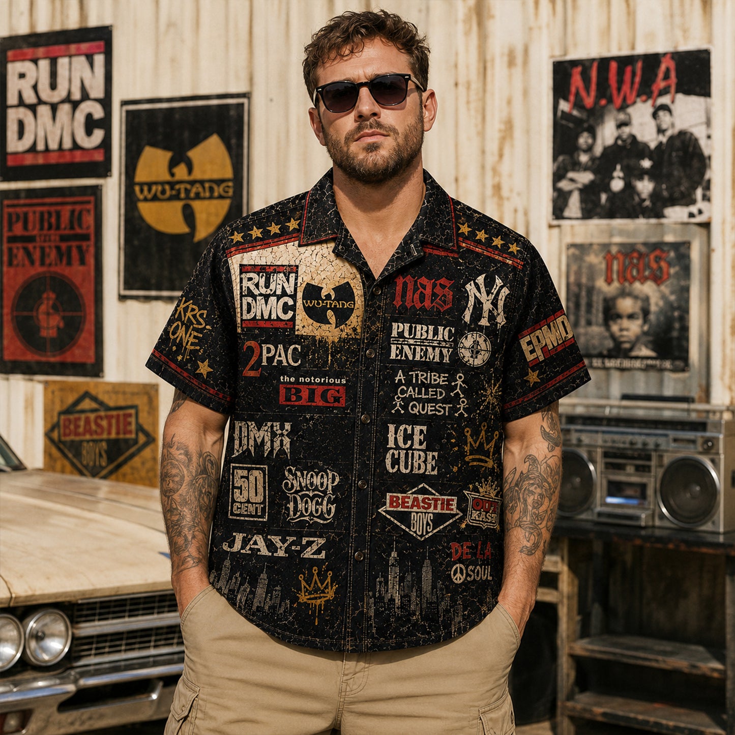 Hip Hop Legends Hawaiian Shirt - Vintage Music Fan Gift 2