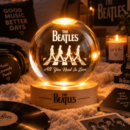 The Beatles All You Need Is Love Crystal Ball Night Light