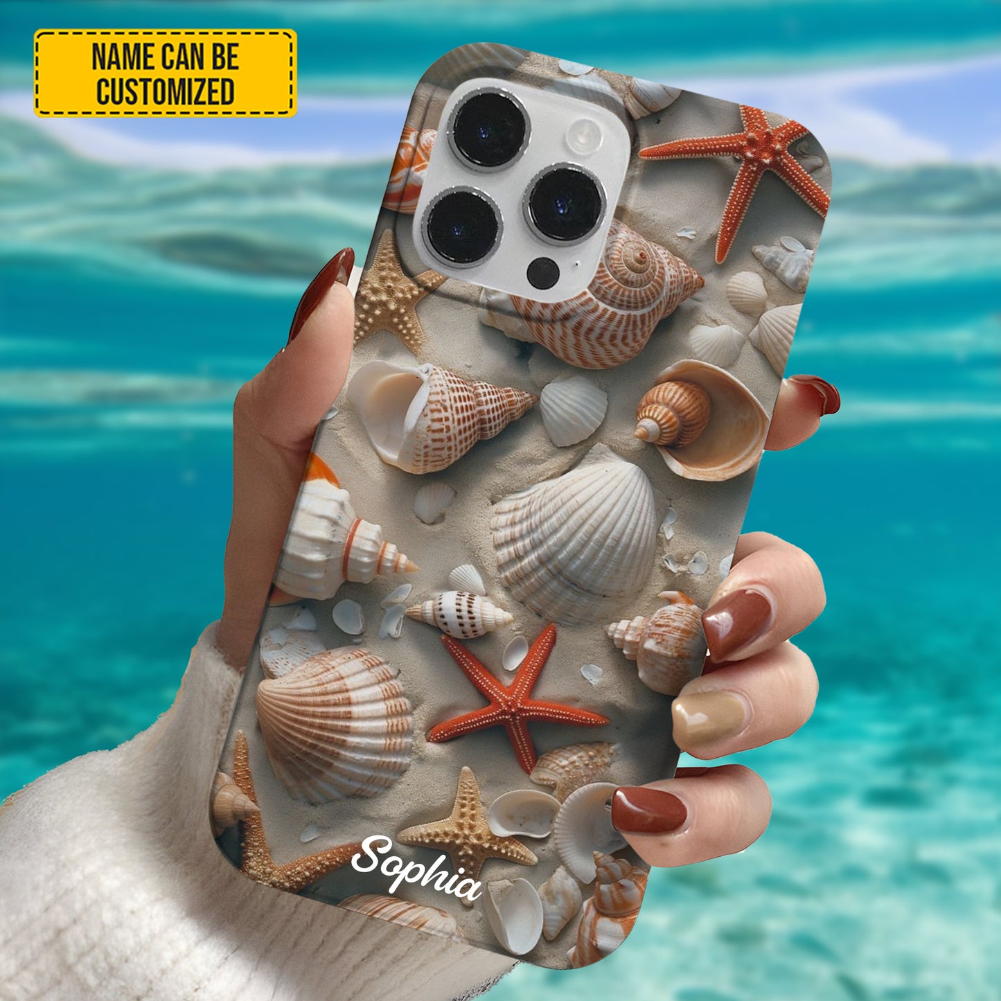 Personalized Seashell Ocean Phone Case