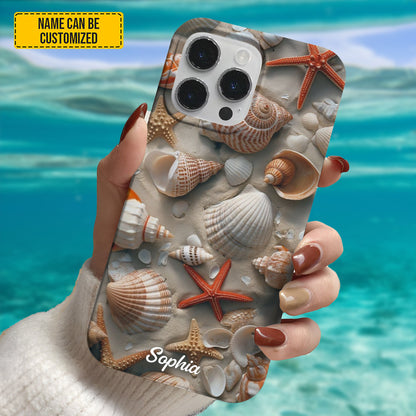 Personalized Seashell Ocean Phone Case
