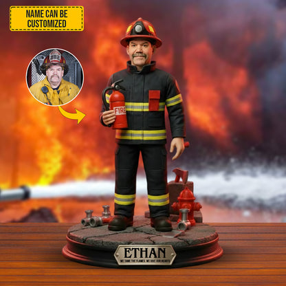 Firefighter Valor – Personalized Photo Acrylic Plaque