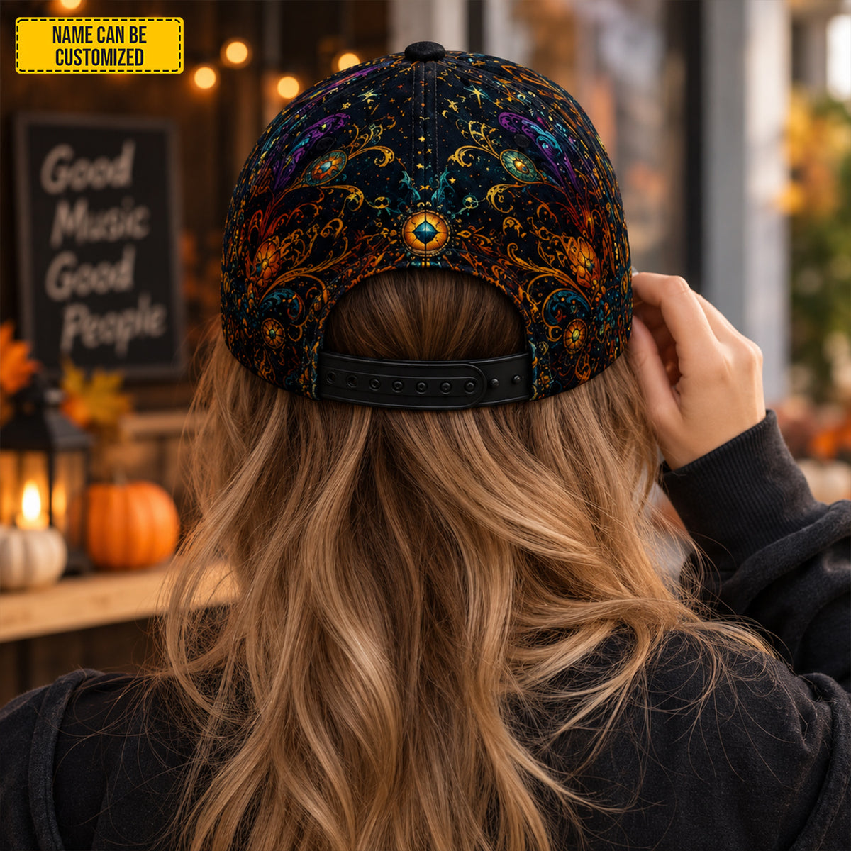 Personalized Witch Halloween Classic Cap – Custom Name Spooky Gift