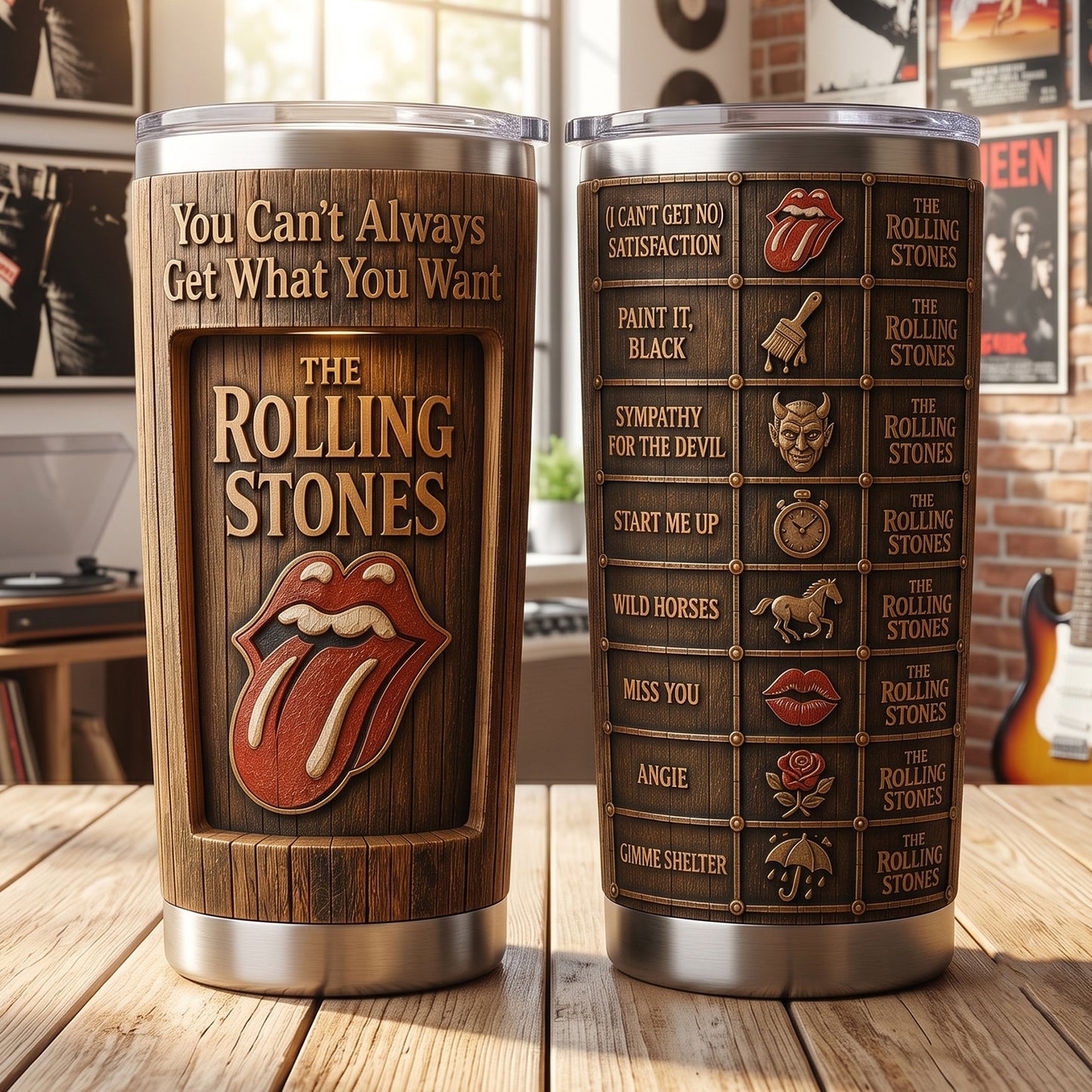 Rock Memories – Vintage The Rolling Stones Tumbler Version 21