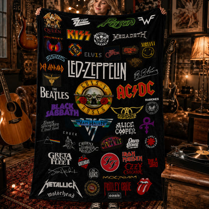 Rock Lovers - Classic Rock Legends Blanket Version 2
