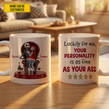 Couple Funny - Personalized White Mug