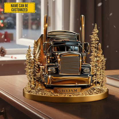 Highway Legend – Personalized Trucker Acrylic Plaque