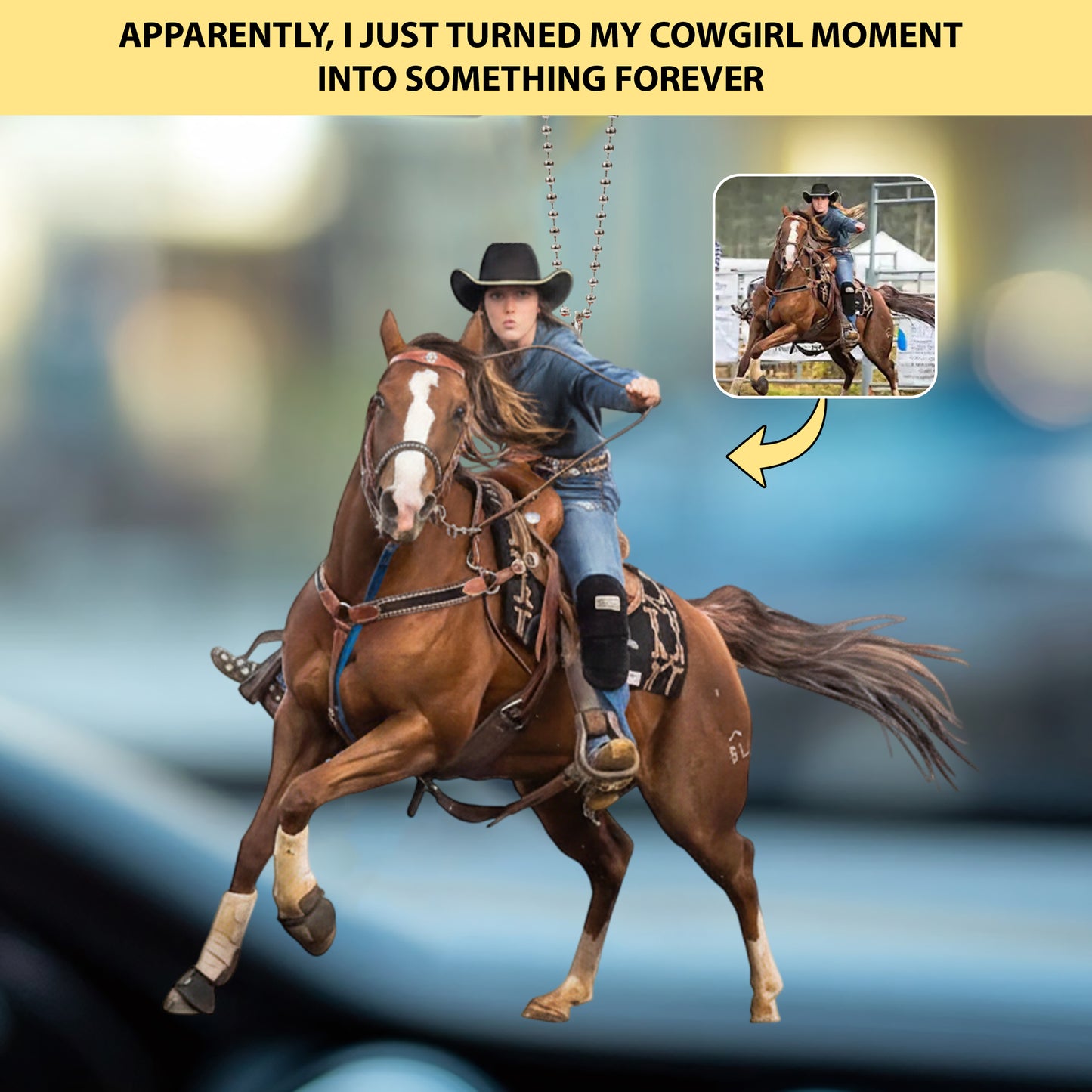 Rider Legend - Personalized Western Keychain