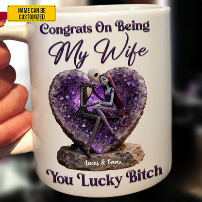 Being My Wife - Personalized Couple White Mug