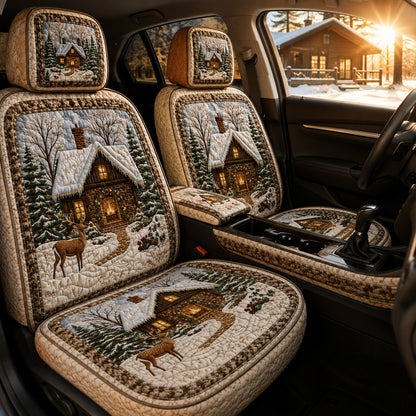 Cozy Christmas Cabin – Winter Wonderland Car Seat Covers