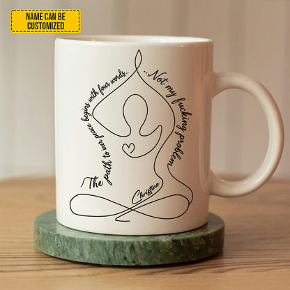 The Path To Inner Peace - Personalized Yoga White Mug