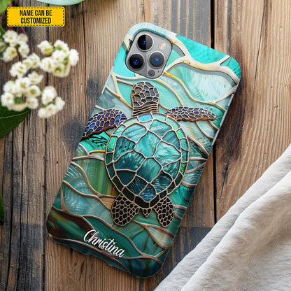 Ocean Spirit Turtle – Personalized Phone Case