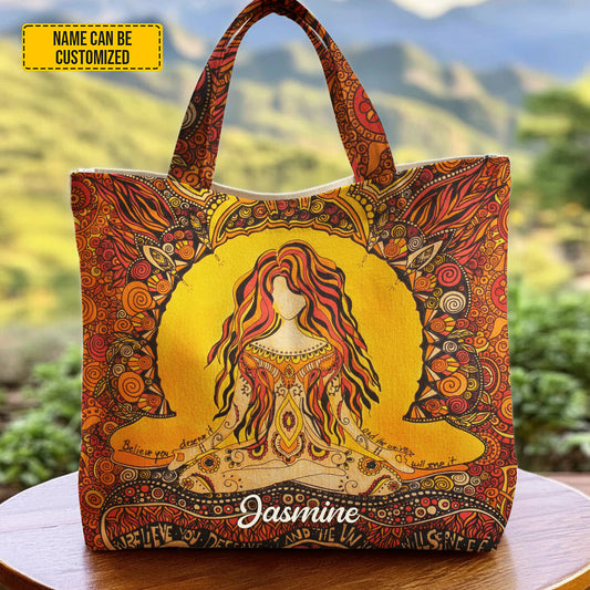 Personalized Boho Spiritual Tote Bag