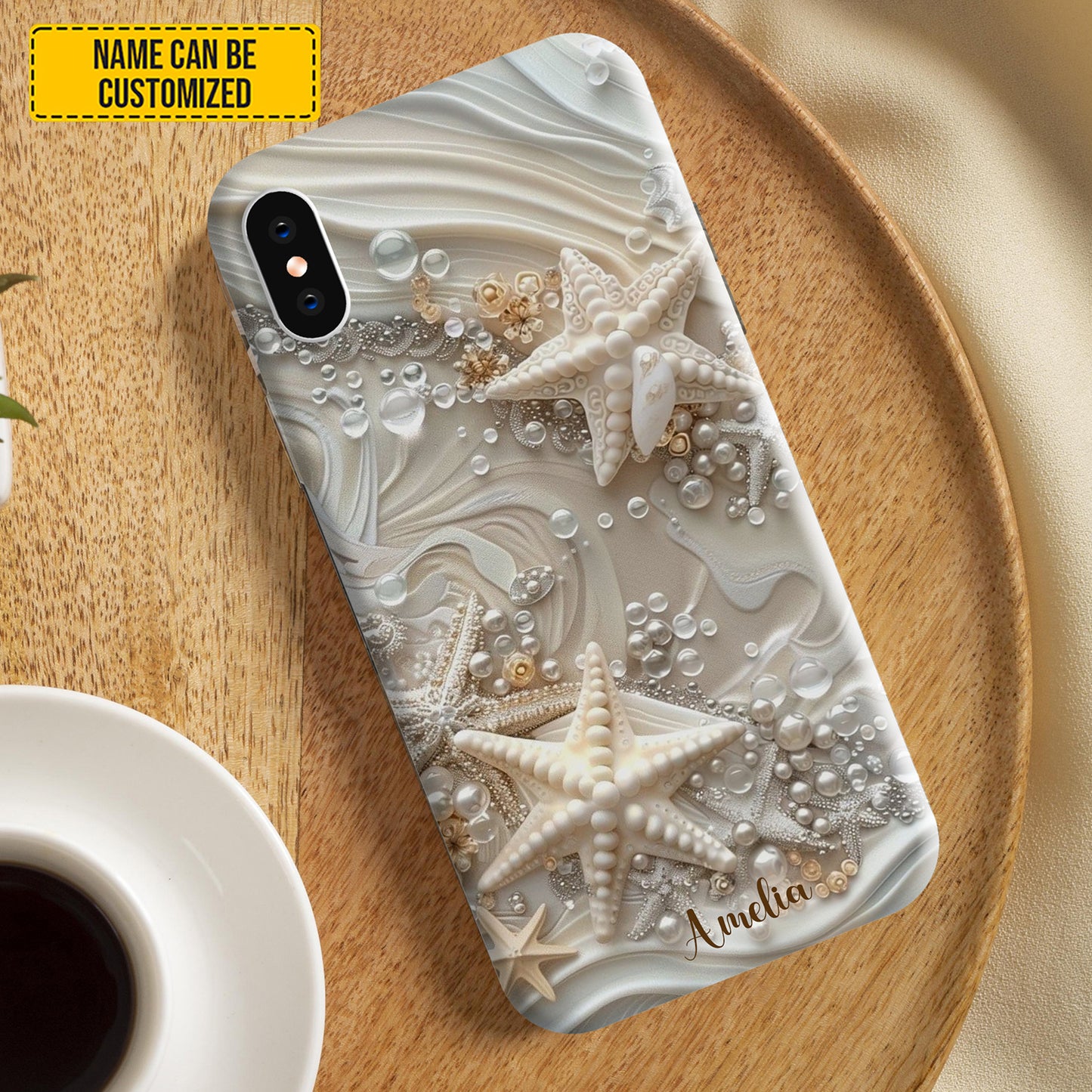 Personalized Coastal Starfish Phone Case