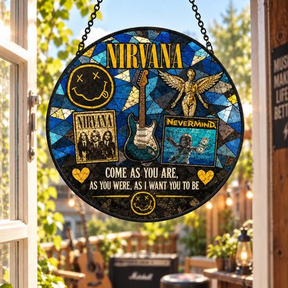 Nirvana Come As You Are Stained Glass Suncatcher